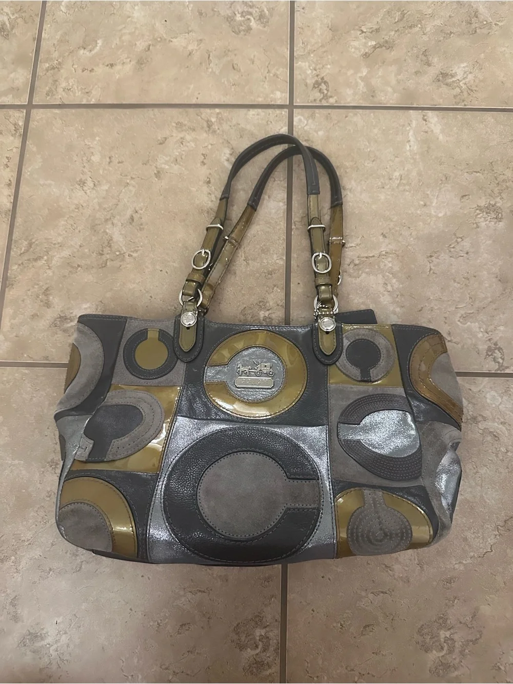 VINTAGE COACH MAGGIE TOTE BAG